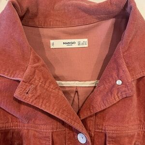 Mango Women's Corduroy Blazer - Rust